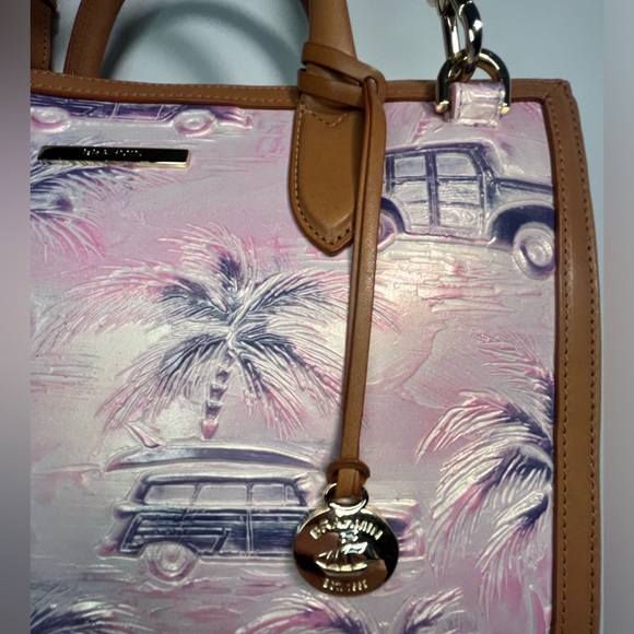 Brahmin Monique Optimism CopaCabana Genuine Embossed Lthr Tote/Hand/Shoulder Bag - Picture 7 of 16
